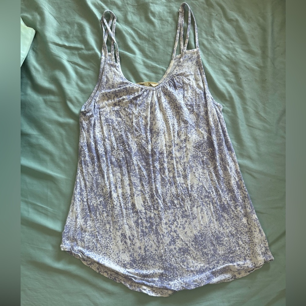 Lavender cheetah flowy tank top